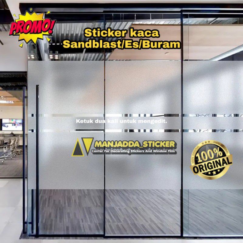 Stiker kaca sticker sanblas stiker buram sticker es