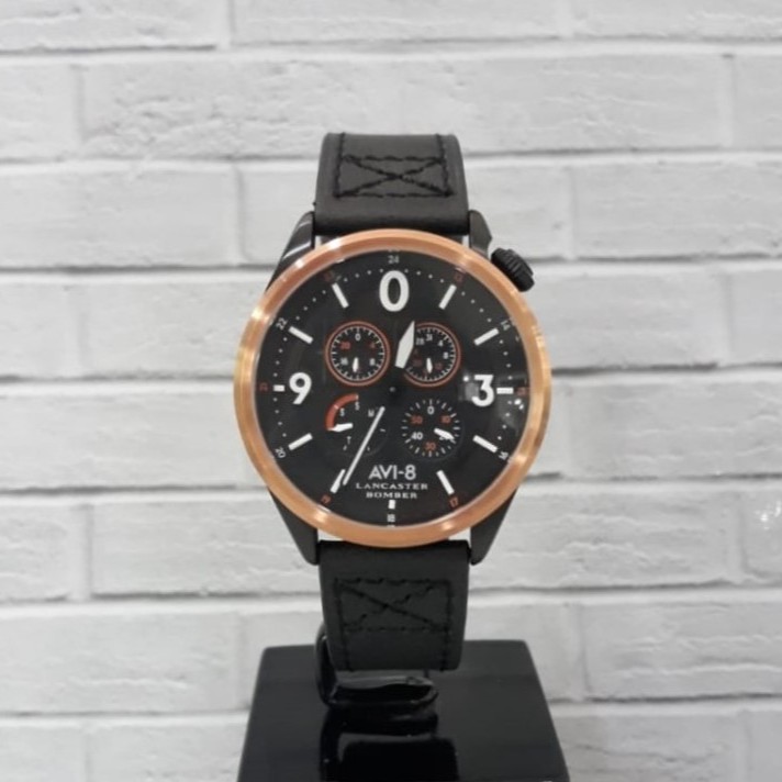 JAM TANGAN AVI-8 LANCASTER BOMBER AV-4050-05 ORIGINAL GARANSI FREE BATERAI