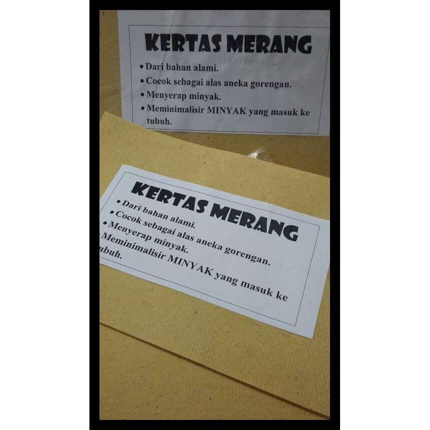 

Kertas Merang Uk. Kecil 20 X 30 Cm