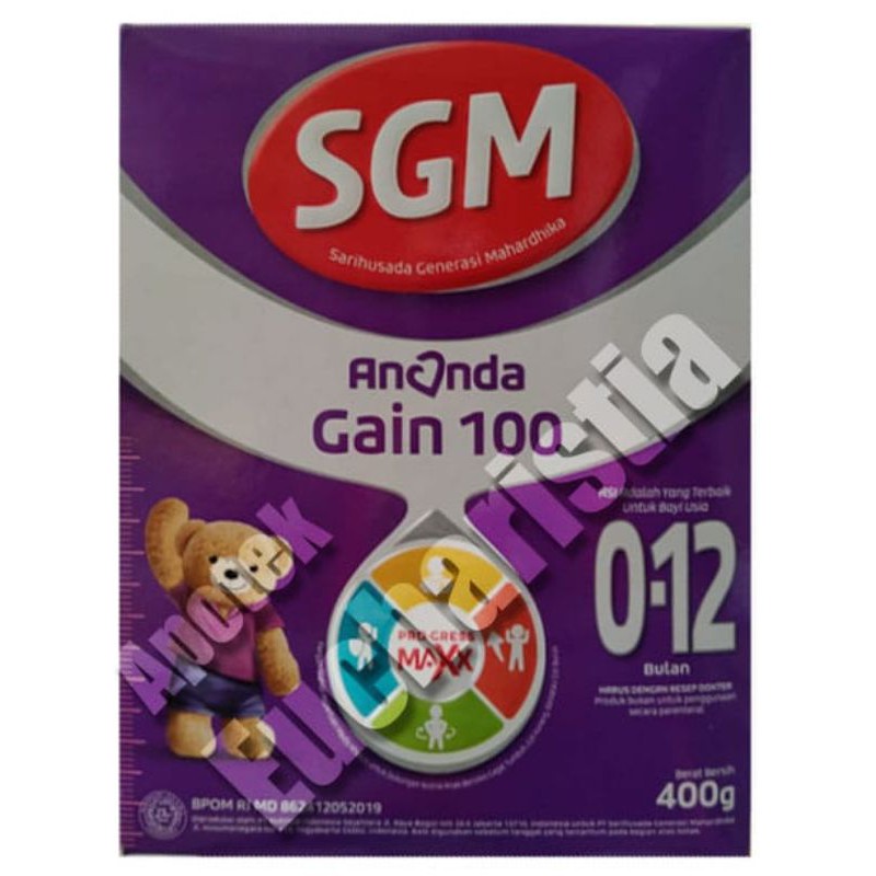 

SGM Ananda GAIN-100 400gr Usia 0-12 EXP Nov-2026