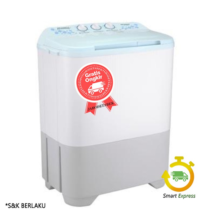 Mesin Cuci SHARP ES-T80 MW  ( 2 Tabung ) - 8 KG