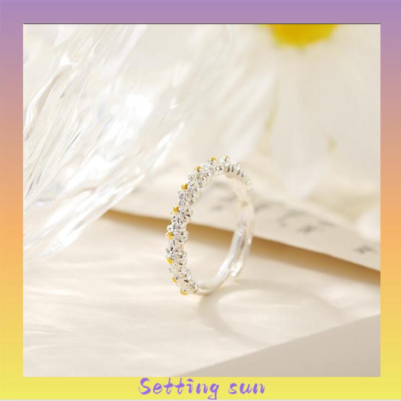 2021 Baru Kreatif Sederhana Daisy Ring Fashion Temperamen Perhiasan Aksesoris TN