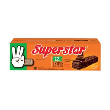 

Roma Wafer Superstar Triple Chocolate Box 12pcs x 18gr