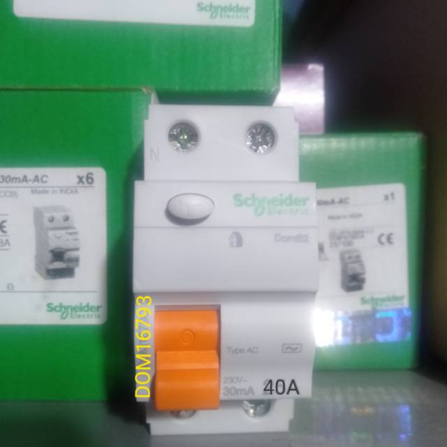 ELCB/RCCB DOMAE 2P 40A 30mA schneider