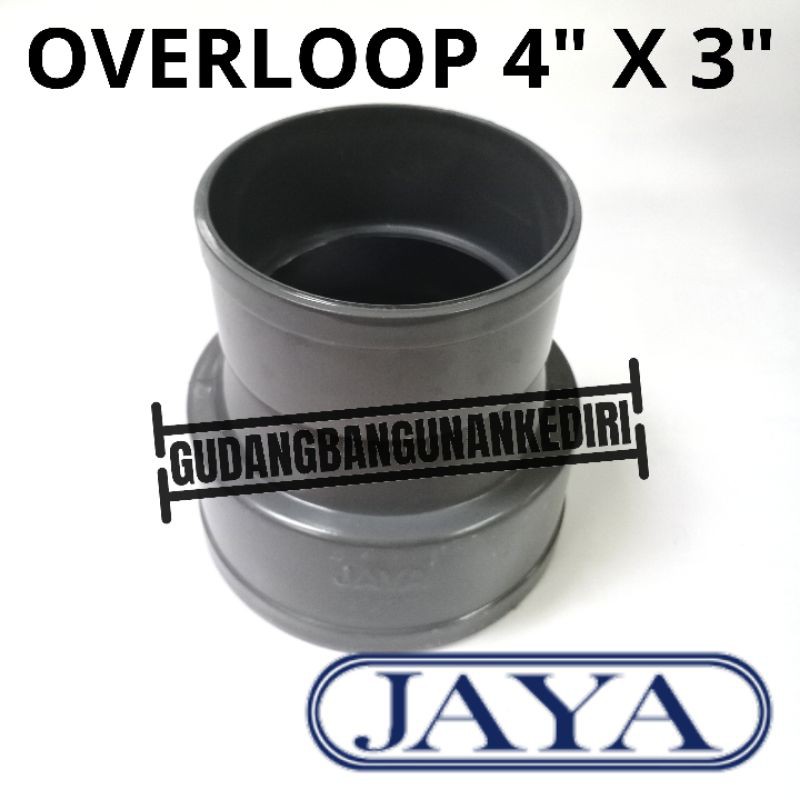 Overloop 4&quot; x 3&quot; sock 4&quot; x 3&quot; sok 4&quot; x 3&quot; verlop Perlop JAYA PVC