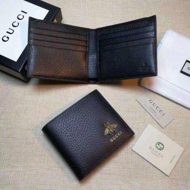 Gucci Bee Print Mens Wallet / Dompet Pria / Mirrror Quality