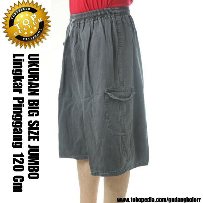 Celana Pendek Pria Cargo Levis Big Size Jumbo Polos Kasual Gk-157