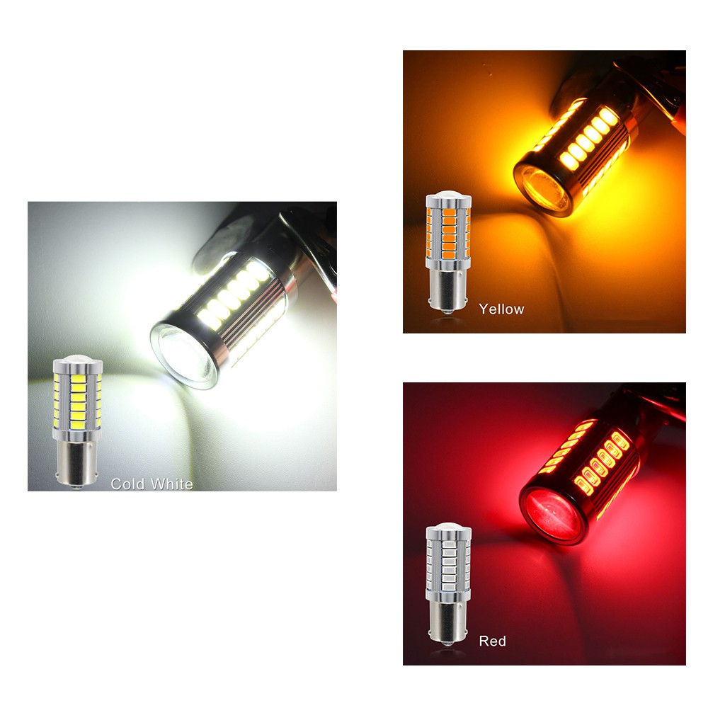 Kualitas tinggi sepeda motor mobil 33LED dipimpin lampu, Lampu rem, Lampu sein, T20 1156 1157 P21W