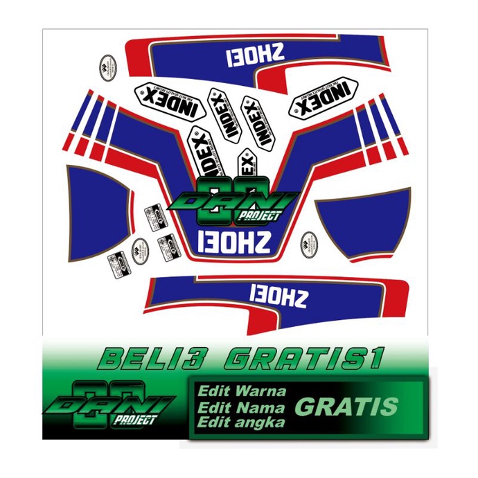 water decal helm motif shoei clasic (BUKAN STIKER)