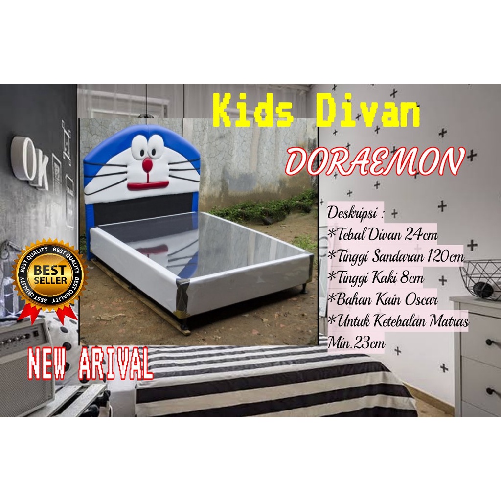Divan/Difan Kasur sandaran Karakter Hello Kitty / Tayo / Doraemon