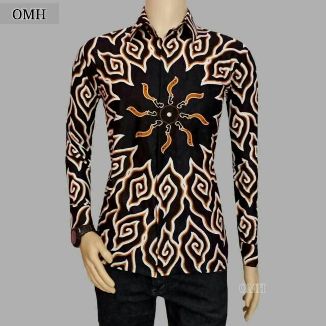 BAJU BATIK PRIA lengan panjang MEGA MENDUNG