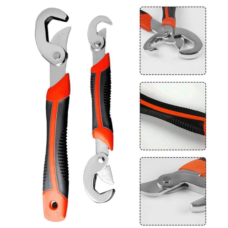 Snap N Grip Wrench Profesional 48 In 1 Kunci Pas Baut Mur Inggris Universal Serbaguna Praktis Isi 2