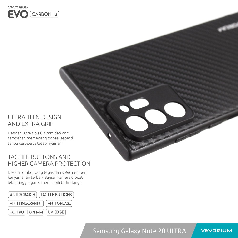 VEVORIUM EVO CARBON Samsung Galaxy Note 20 ULTRA Soft Case Softcase