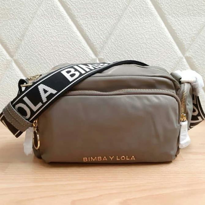 Bimba Y Lola Crossbody Bag Pocket Black Yellow Navy Khaki Original L6 Keren