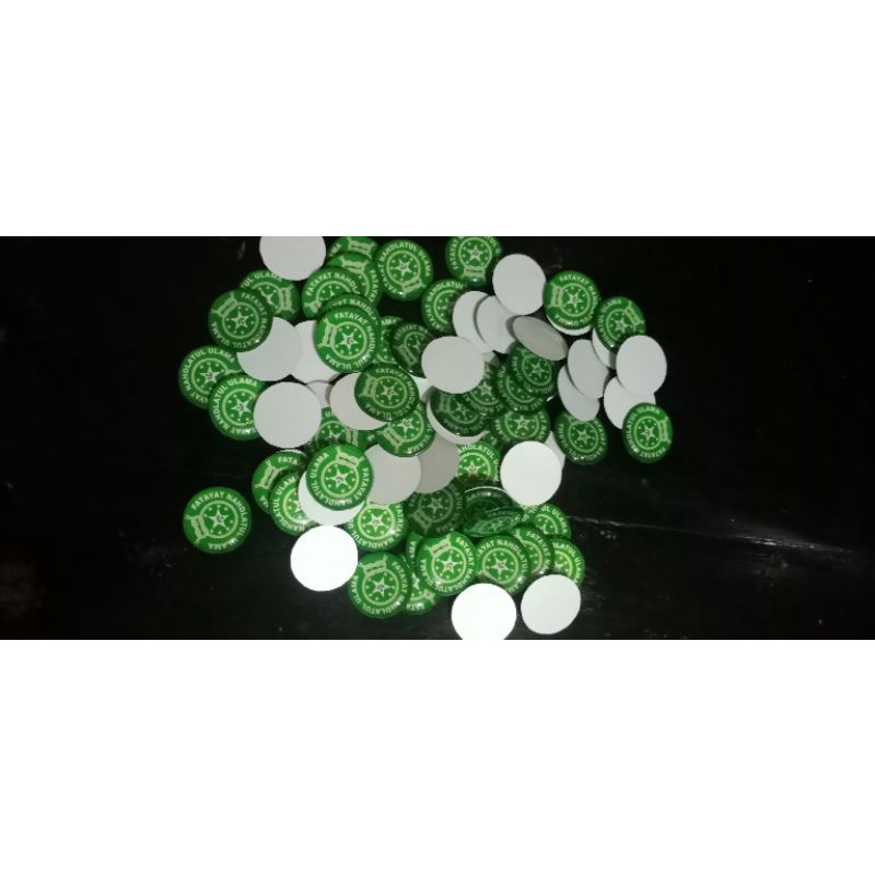PIN RESIN COSTUM 2CM 3.5LUSIN TANPA PENITI