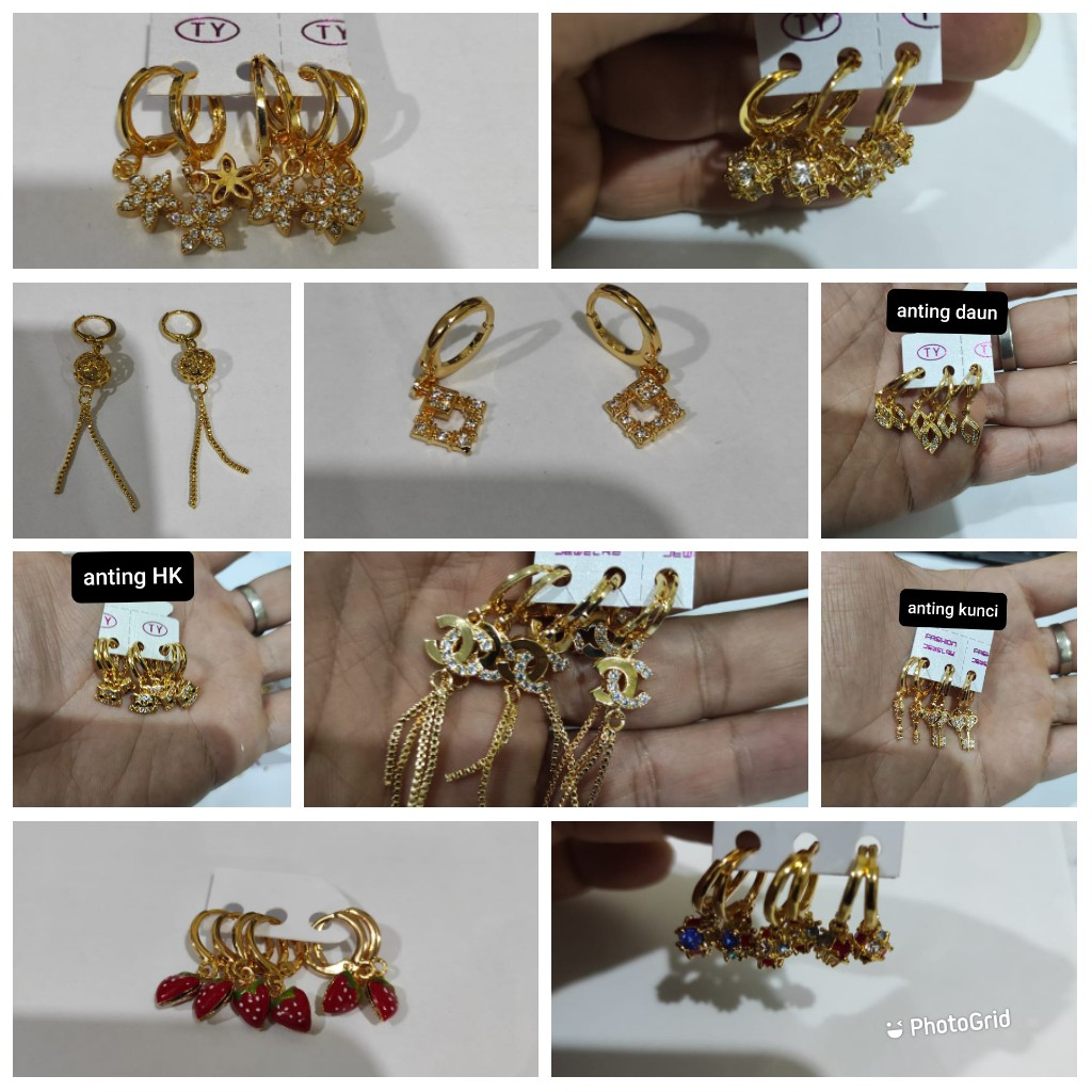 blinqshop ANTING TITANIUM AKSESORIS FASHION ANTI KARAT