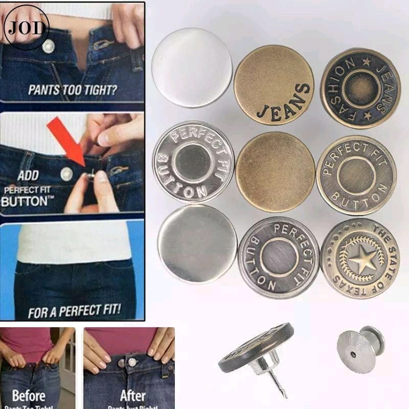 BIG SALE mrcaisen KANCING JEANS Kancing Celana Portable Ajaib Perfect Fit Button Original untuk Celana Kekecilan Pengecil Pinggang Celana / Detachable Waist Button K028