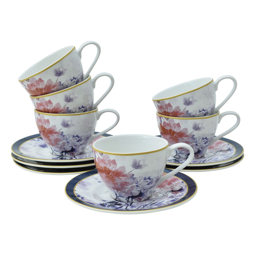  SANGO  Cangkir Teh Kopi Hailey Set of 12 Shopee Indonesia