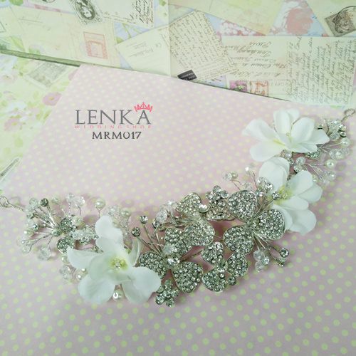 LENKA Aksesoris Tiara Wedding Headpiece Pesta Wanita Pengantin MRM017