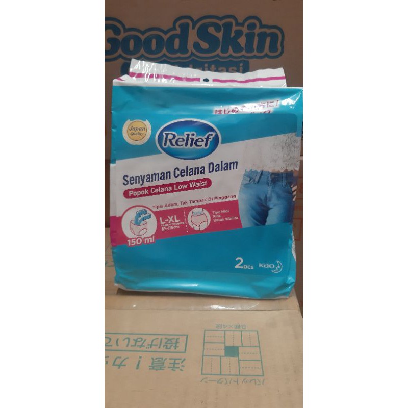 Relief Popok Dewasa Wanita L-XL 2S