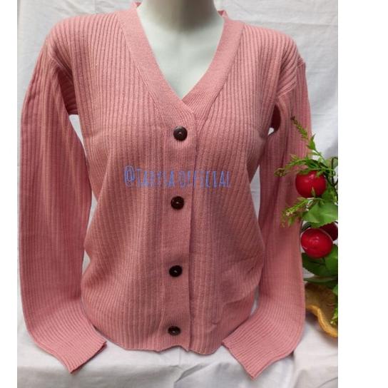 CARDIGAN CROP RAJUT // CARDI KANCING BATOK // CARDIGAN RAJUT KANCING BATOK 한국