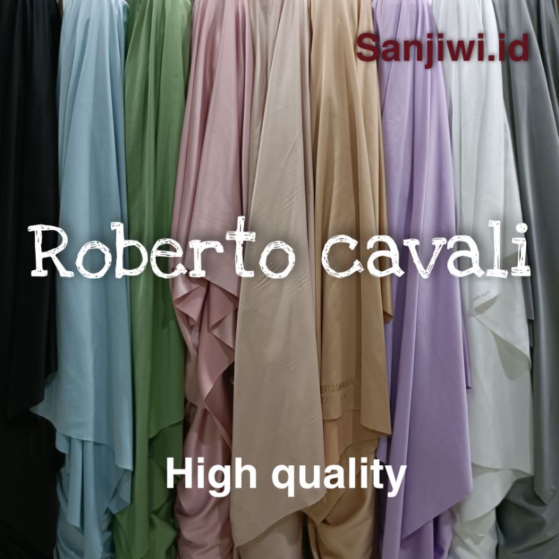 Kain Roberto Cavali Premium / Kain Bridesmaid / Kain Satin Meteran High Quality