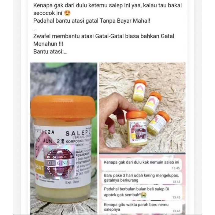 [Beli 1 Gratis 1 ] Salep Gatal Zwafel 24 Asli Original 100% | Obat Saleb Gatel Panu Kadas Kurap Kutu Air Eksim Scabies Selangkangan