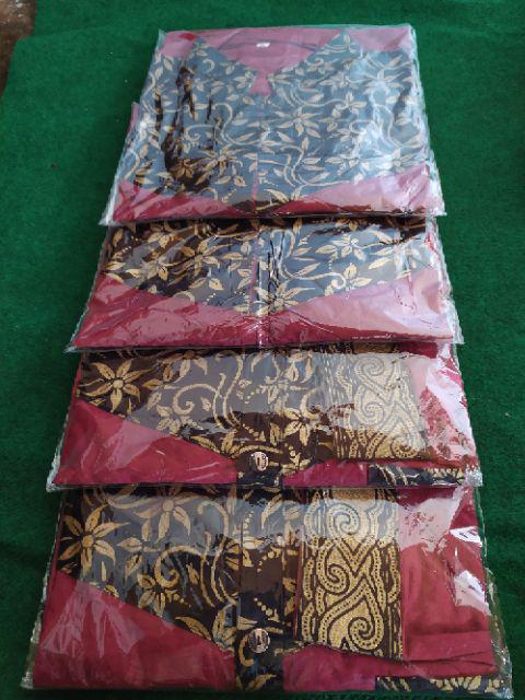 Bswart Batik Hrb026 Kenongo Hem Pendek Padi Pekalongan