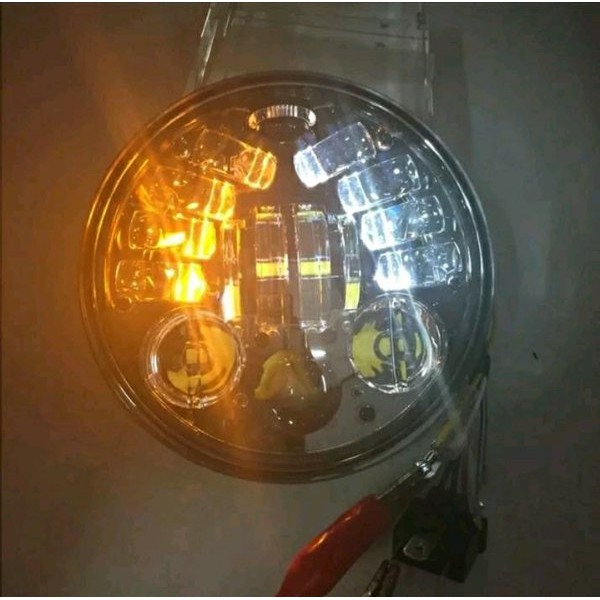 Daymaker 5.75 inch 16 LED Titik Reflektor Headlamp Lampu Depan CB Custom Japstyle