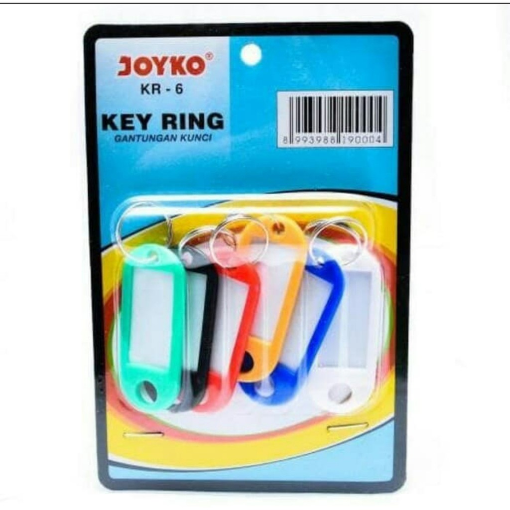 

Hsw- JOYKO KEY RING KR 6 GANTUNGAN KUNCI / LABEL KUNCI GROSIR TERMURAH