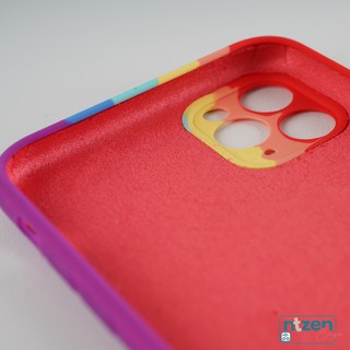 Case Iphone 11 12 Pro Max Lanyard Rainbow Fullcover