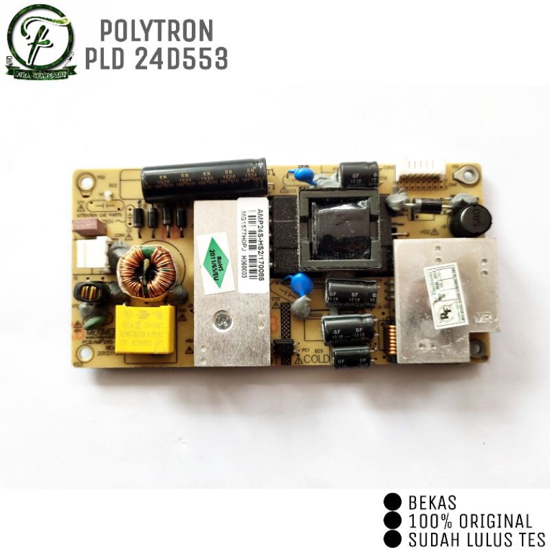 PSU POWER SUPPLY REGULATOR MESIN TV LED POLYTRON PLD24D553 PLD 24D553