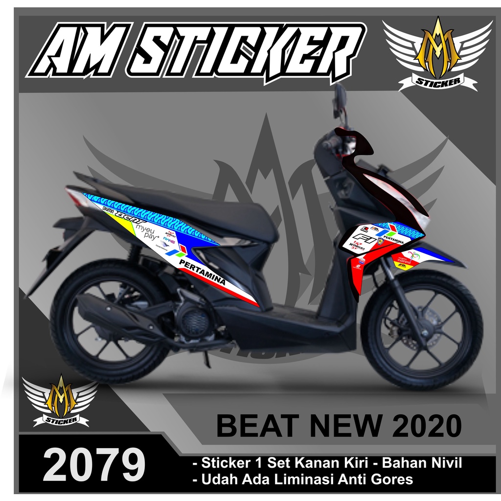 2079 Striping Beat Mandalika - Striping Semi Full Beat 2020 Desain Mandalika