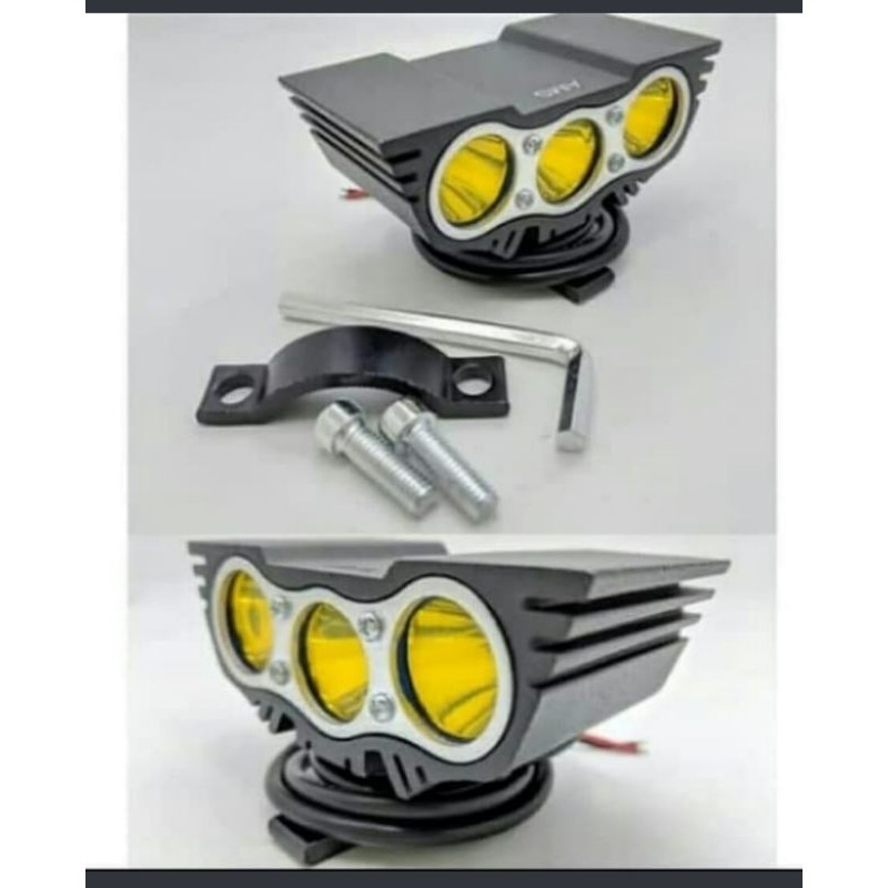 lampu tembak OWL 3 mata kucing kabut motor NMAX AEROX ADV PCX XMAX DLL