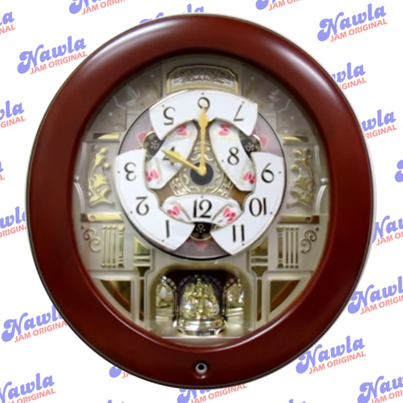 Seiko Wall Clock QXM360B 18 Melodies in Motion | Jam Dinding QXM360