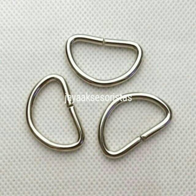 Ring D nikel tas 2.5 cm murah