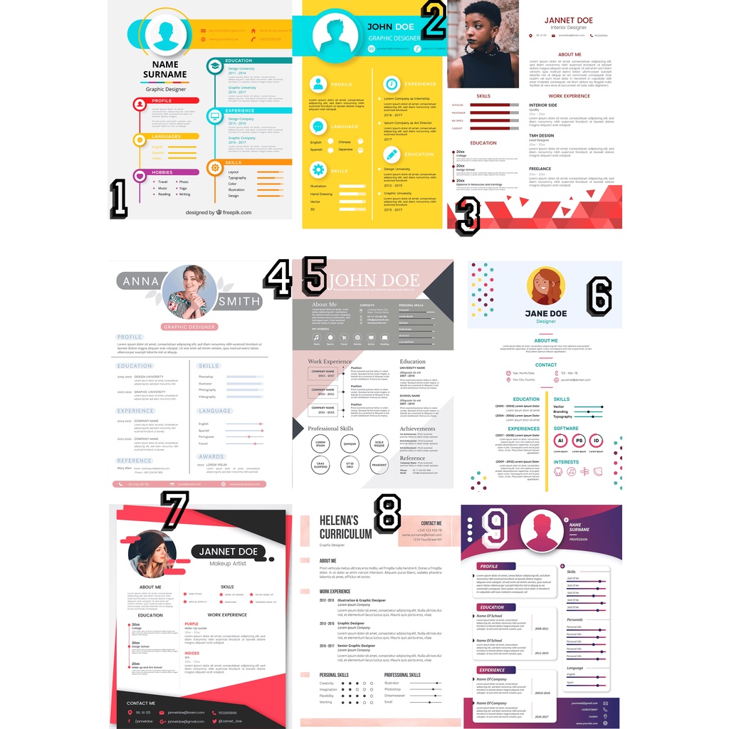 

Template Design CV (Curiculume Vitae) Yang Menarik dan Tetap Profesional