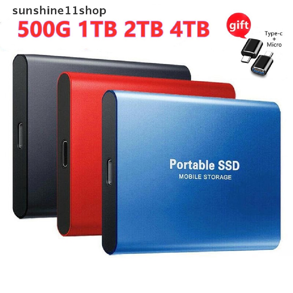 Sho Hard Disk Eksternal SSD 16TB Mini Untuk Pc / Laptop