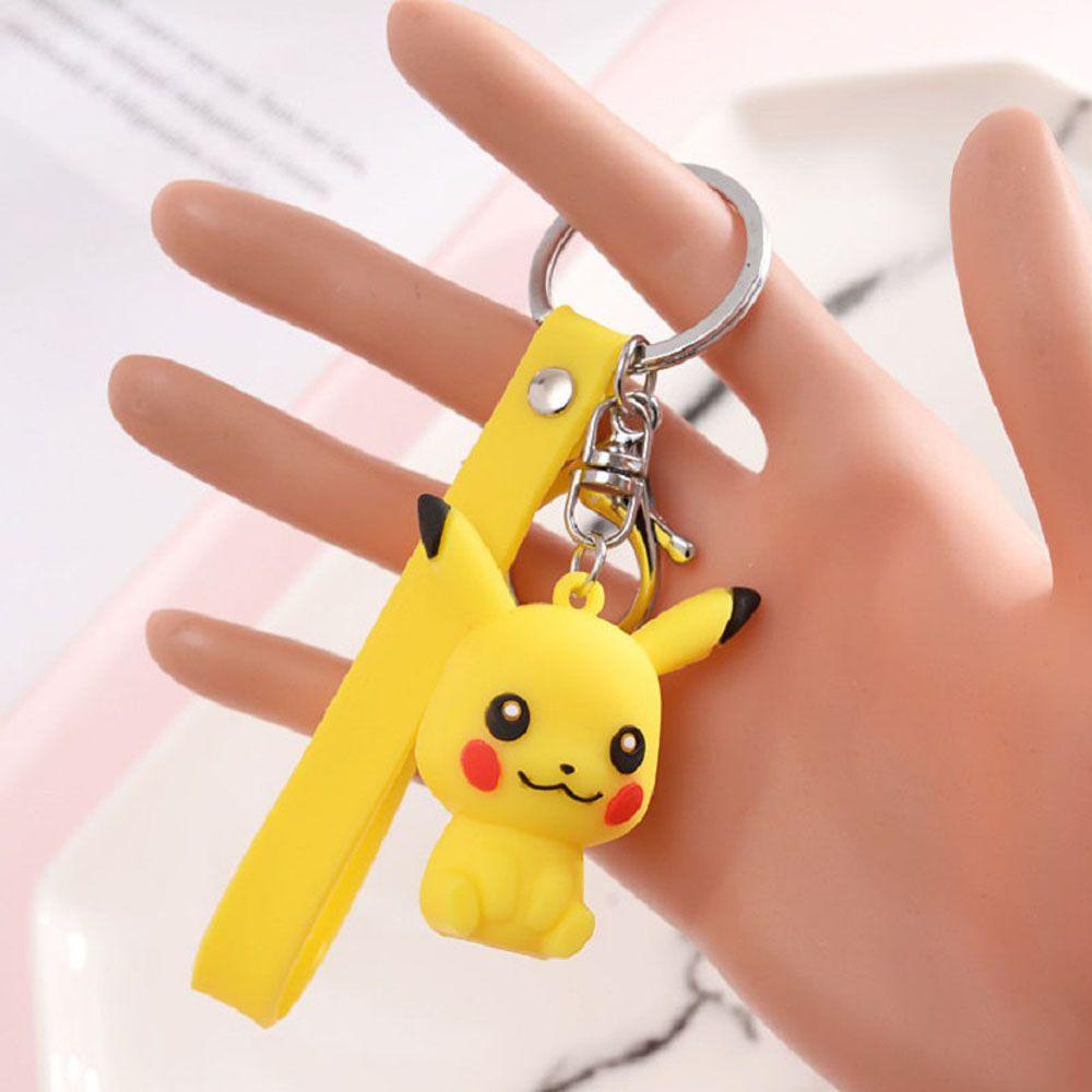 Lanfy Pikachu Gantungan Kunci Hadiah Lucu Miniatur Gantungan Kunci Liontin Scultures Key Ring