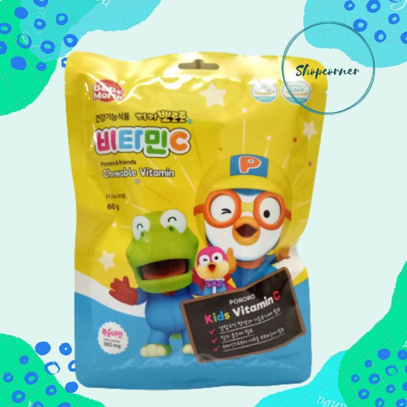 Jual Pororo Chewable Vitamin C Candy Korea 60gr Shopee Indonesia
