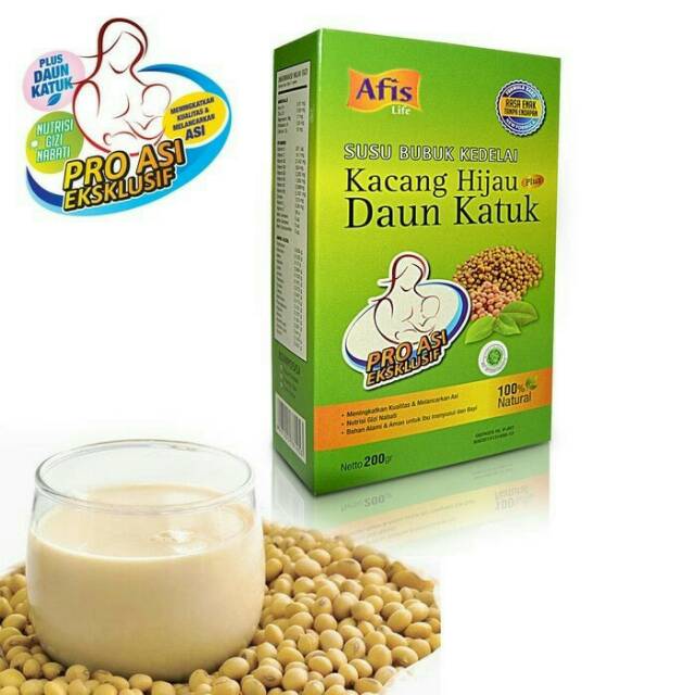 Afis asi booster susu kedelai kacang hijau daun katuk