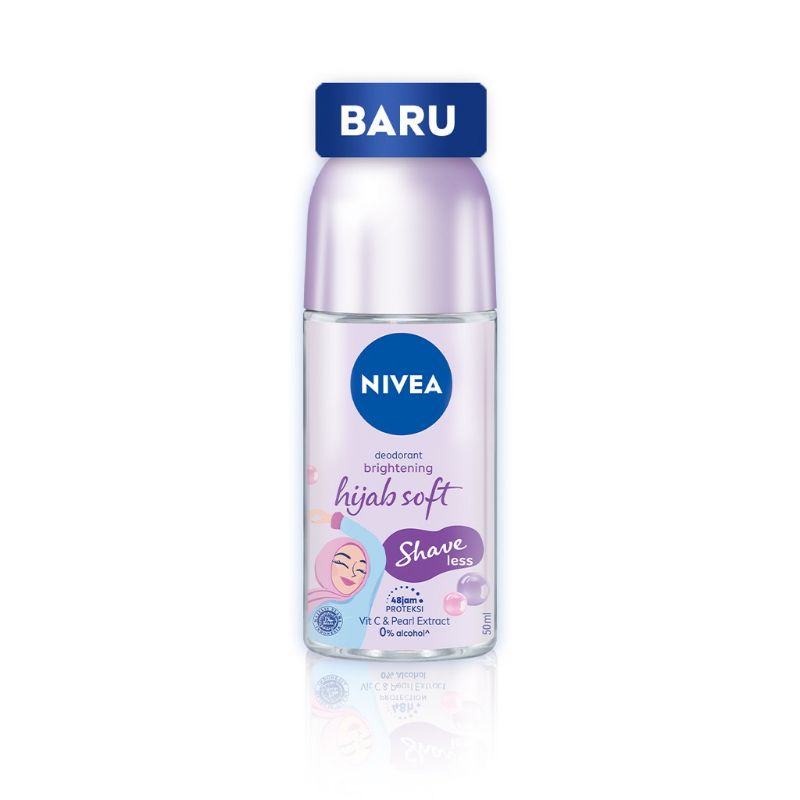 Nivea Deodorant Brightening Hijab Soft Shaveless/Nivea Roll On 50ml