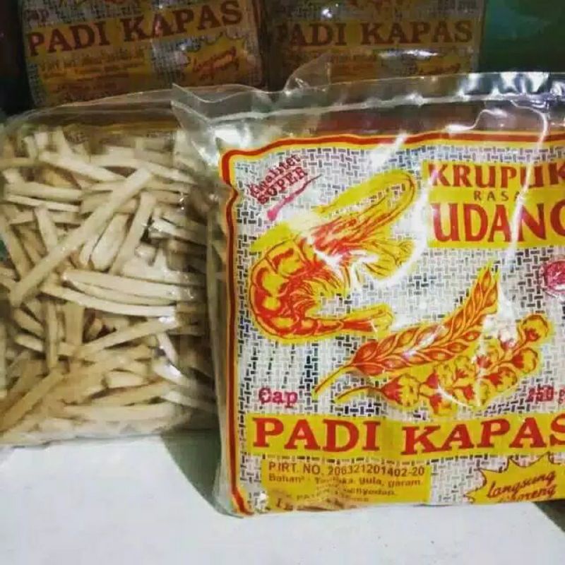 

Krupuk Stike Udang Cap Padi Kapas Indramayu 250gram