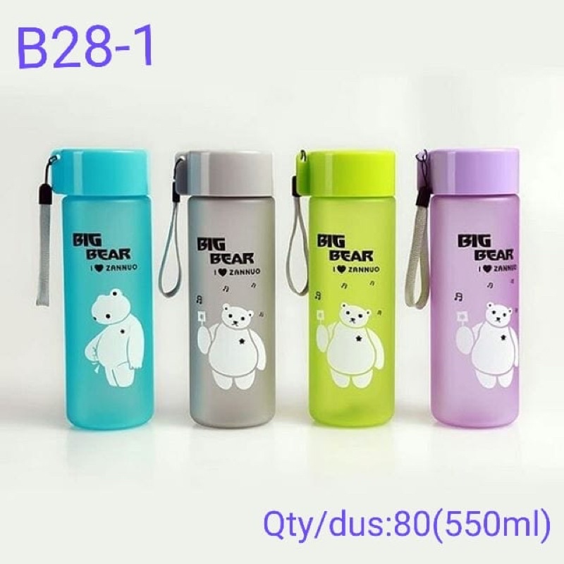 Botol Minum Big Bear 500 Ml / Big Bear Water Bottle / Botol Minum Plastik Kode 7317