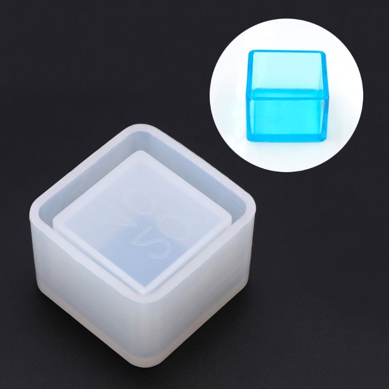 SIY  Square Small Flowerpot Silicone Mould Storage Box DIY Handmade Making Crafts Crystal Epoxy Mold