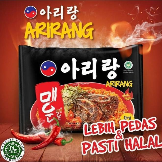 

XS4V ARIRANG MI INSTAN KOREA STYLE SUPER PEDAS 100% HALAL INDONESIA MUI H5TI