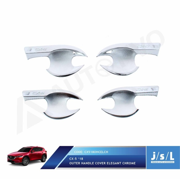 Mangkok Pintu Mazda Cx5 2018 Outer Handle Cover Elegant Chrome New Arrivals