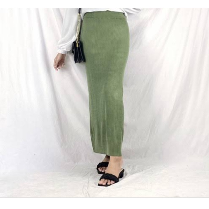 ROK RAJUT SPAN PREMIUM / ROK PANJANG / MAXI SKIRT