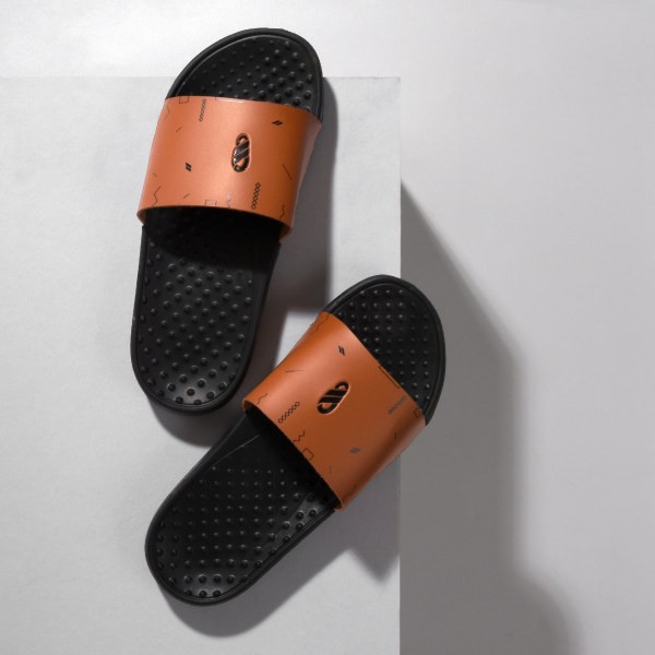 AUDI BROWN |ManNeedMe x FSTP| Sandal Slop Pria - Sendal Slip On / Slide Pria Ringan