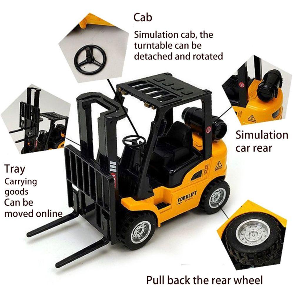 Needway Forklift Mainan Gesekan Hadiah Mini Balita Anak Edukasi Mobil Model Car Main Mainan Toy Vehicles Konstruksi Kendaraan